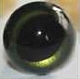 Sicherheitsaugen - Katzenaugen, olivgrün metallic mit schwarzer Pupille - Augen aus Kunststoff, Paar