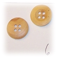 Holzknopf - Durchmesser 1,6 cm