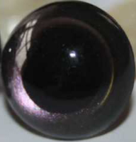 Prisma-Sicherheitsaugen 3 farbig, grün-violett metallic m. schwarzer Pupille - Augen aus Kunststoff, 1 Paar