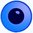 Sicherheitsaugen blau m. schwarzer Pupille - Augen aus Kunststoff, 1 Paar